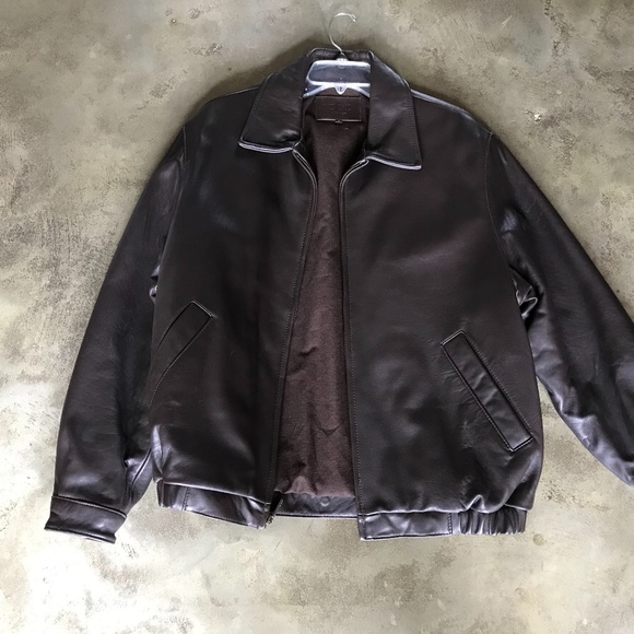 Izod Jackets & Coats Izod Mens Leather Jacket Poshmark